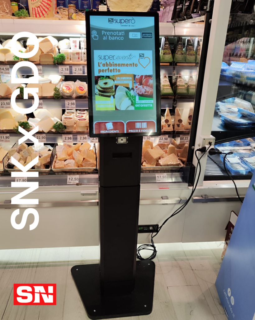 Queue System Module Supermarket SNK Kiosk: Queue Management & Allergen Info for Retail