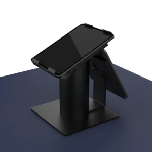 Soluzione personalizzata Roman Tablet Stand progettata da SN Systems.